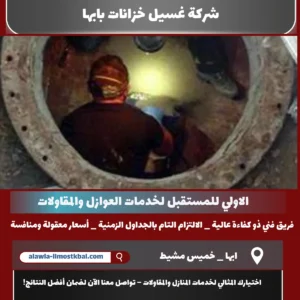شركة غسيل خزانات بابها